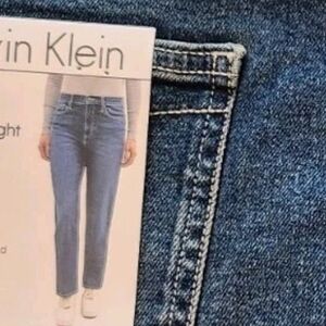 Calvin Klein Denim Blue Vintage Straight Leg Jeans